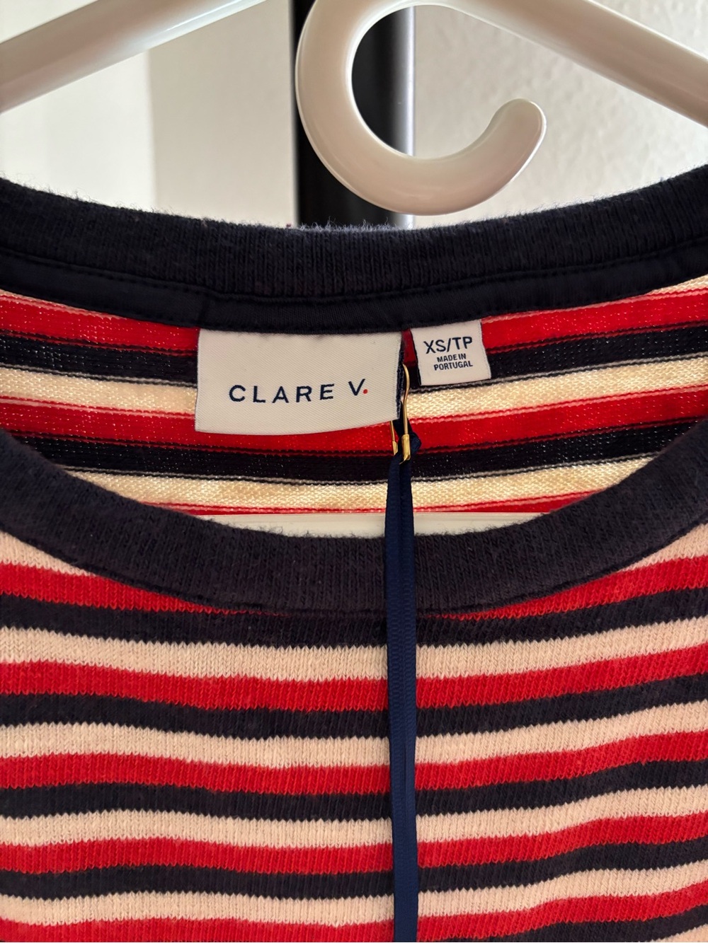 Clare V BateauTop — Red, White & Navy - Picture 5 of 5